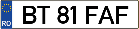 Trailer License Plate